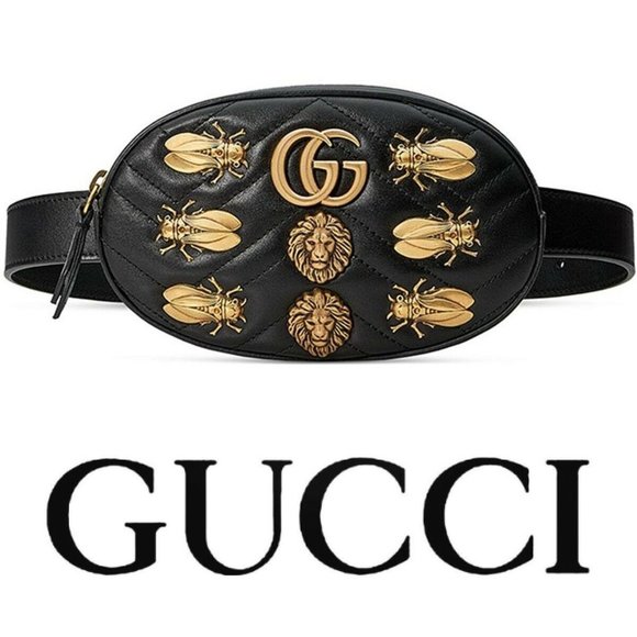 gucci fanny pack with bugs